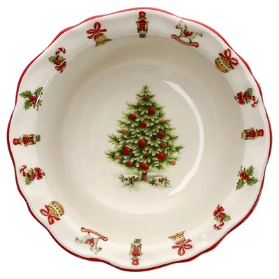 Obrázek produktu pro Maestro Natale miska Ø17,5cm 470ml keramická miska na polévku a cereální sušenky