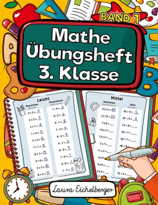 Produktbild von Mathe Übungsheft 3. Klasse