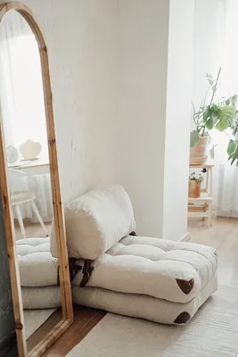 Image de Hanah Home, Fold Teddy - Crème, Canapés-lits, Canapé-lit 1 place, Crème, Coton, 80 x 70 x 60 x  cm