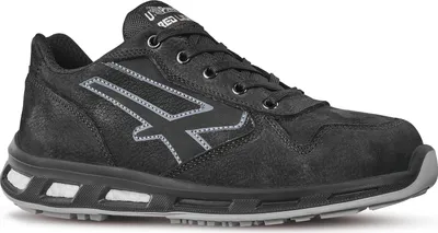 Produktbild von Sicherheitsschuh RedLion CARBON Gre 42 W. 11 schwarz/grau weiches gemilltes Leder, wasserabweisend