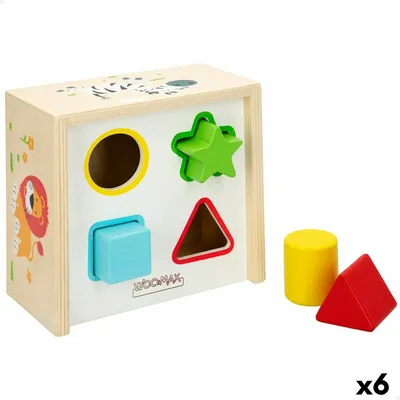 Obrázek produktu pro Woomax dřevěné dětské puzzle 13,5 x 7,5 x 13 cm (6 dílků)
