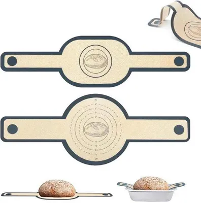 Produktbild von Silikonische Brotbackformen 2er-Pack, langärmelige Brotbackformen mit runden Formen für Dutch Oven, wiederholbar