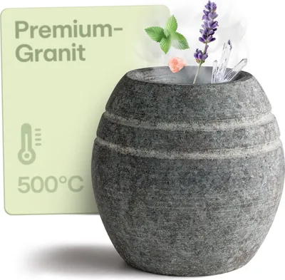 Produktbild von Praknu Sauna Verdampferschale aus robustem Granit
