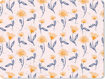 Produktbild von MuchoWow® Mauspad Mousepad Blumen - Muster - Sommer 23x19 cm - Mousepads - Maus Mat - Pad - Mausunterlage - Schreibtischunterlage - Mauspad