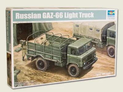 Productafbeelding van Trumpeter, Russische GAZ-66 lichte vrachtwagen, model I, artikelnummer 9361016