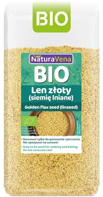 LEN ZŁOTY (SIEMIĘ LNIANE) BIO 500 g - NATURAVENA