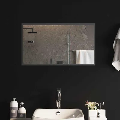 Zdjęcie produktu dla Lustro łazienkowe LED przezroczysty 70 x 40 cm szkło hartowane