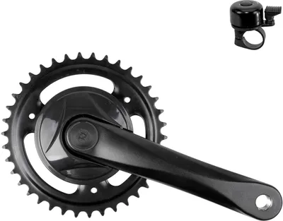 Immagine prodotto di Guarnitura Prowheel / guarnitura alluminio 38 denti nero incl. campanello bici