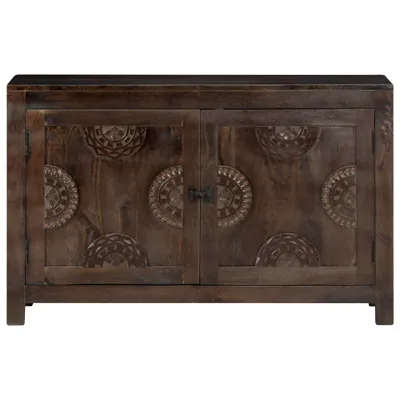 Zdjęcie produktu dla vidaXL Kredens z rzeźbieniami 110x35x70 cm lite drewno mango