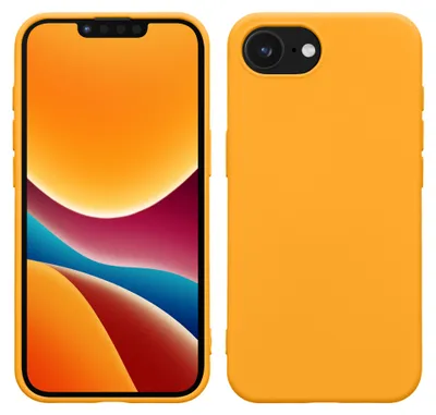 Produktbild von kwmobile Hülle kompatibel mit Apple iPhone 17e / iPhone 16e Hülle - gummierte TPU Silikon Handyhülle - Schutzhülle für kabelloses Laden - Case in