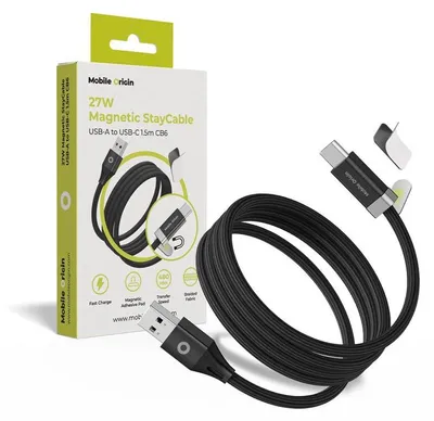 Image de Câble de recharge magnétique Mobile Origin 27 W, USB-C vers USB-A, 1,5 m, Cb6