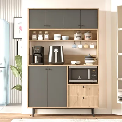 Produktbild von Skye Decor, RE5-SA, Mehrzweckschrank, Eiche, 100 % MELAMINBESCHICHTETE SPANPLATTEN, 120 x 35,5 x 180 cm
