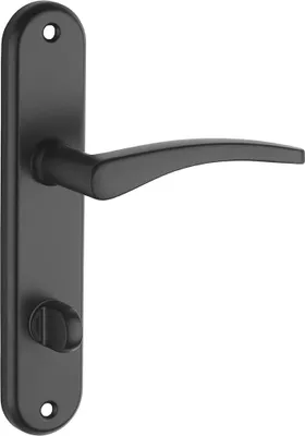 Immagine prodotto di Set di maniglie per bagno/toilette Vesta, quadrate da 7 mm, interasse 165 mm, nero - THIRARD