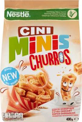 Produktbild von Nestlé Cini Minis Churros Frühstücksflocken 400 G