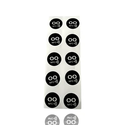 Produktbild von 10xNFC-NTAG215 GOOD Sticker schwarz zum aufkleben für alle Smartphones geeignet?