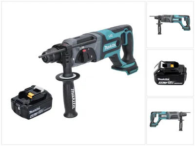 Obrázok produktu pre Akumulátorové vŕtacie kladivo Makita DHR 241 M1 18 V 2,0 J SDS plus + 1x akumulátor 4,0 Ah - bez nabíjačky