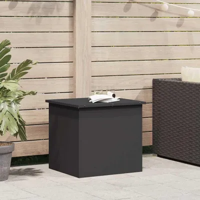 Produktbild von Stabli Möbel Außenlagerbox Schwarz 55 x 50.5 x 50 cm Kaltgewalzter Stahl - Gartenboxen CC2254368 1parcel