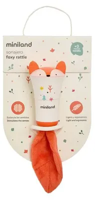 Produktbild von Miniland Foxy Rassel Weiß Kinder Weiß One Size