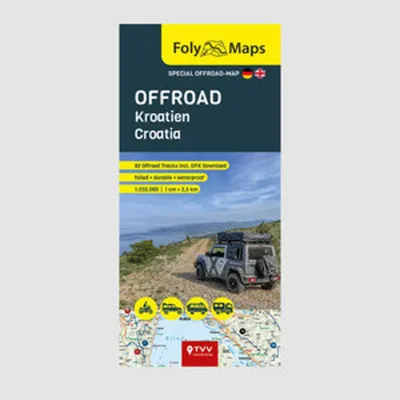 Immagine prodotto di Folymaps Offroad Croatia 1250 000 – Lingua: Inglese