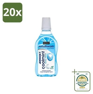 Produktbild von 20 x Sence Fresh Coolmint Mundspülung - 500 ml - Vorratspackung - 20 Stücke