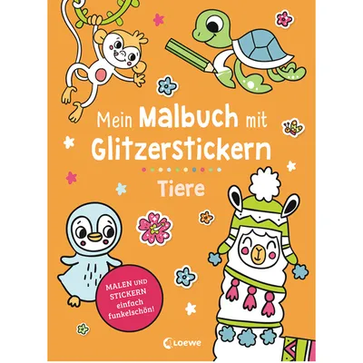 Produktbild von Mein Malbuch mit Glitzerstickern - Tiere