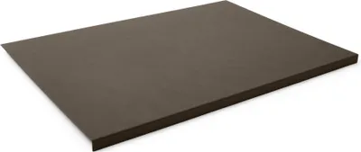Produktbild von Schreibtischunterlage mit Kantenschutz Leder Taupe Grau cm 70x50 - Rutschfester Boden - Hergestellt in Italien