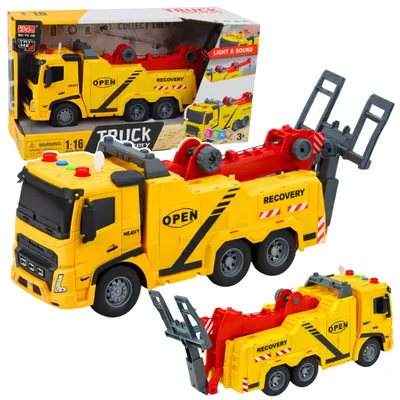 Obrázek produktu pro Automobilový odtahový vůz Silniční asistenční hák Světla plošiny Zvuky 1:16