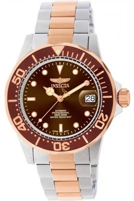 Obrázek produktu pro Invicta Pro Diver 11241 Pánské Hodinky - Automatické Hnutí - Nerezová Ocel s Hnědým Ciferníkem - 43 mm