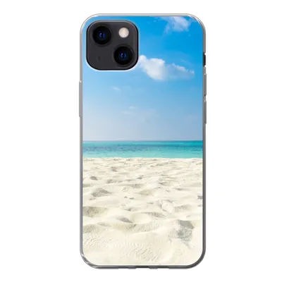Produktbild von MuchoWow® Handyhülle Schutzhülle Hülle für iPhone 13 Tropisch - Strand - Meer Silikon Softcase Handy Hülle - Karteninhaber