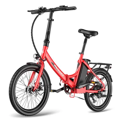 Produktbild von Pedelec 20 Zoll kraftvoller 250W Motor Shimano 7-Gang 36V 20Ah Akku 150km IPX5, Rot