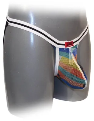 Produktbild von Transparenter Jock mit Netzbeutel vorne