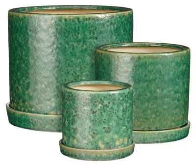 Imagen del producto de Juego de 3 macetas Milan Topf, color verde