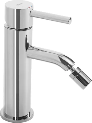 A chrome bidet faucet with a spray nozzle, shown against a white background.