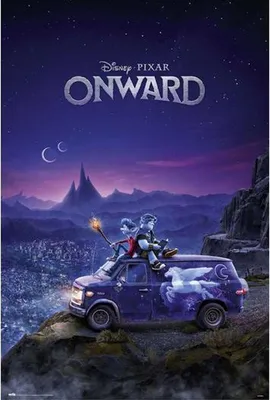 Immagine prodotto di Onwards - Un foglio - Poster cinematografico Disney stampato - Dimensioni 61x91,5 cm