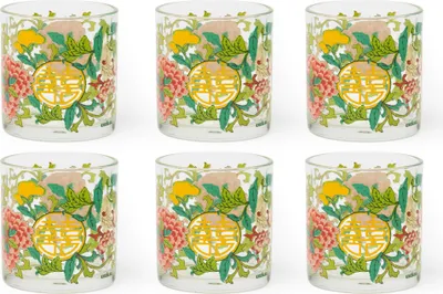 Produktbild von Excelsa Set Von 6 Wasserglas La Via Della Seta Glas 25 cl Bunt