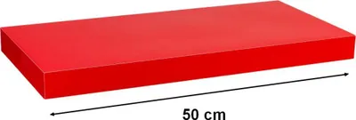 Obrázek produktu pro Stilista nástěnná police Volato, 50 cm, lesklá červená