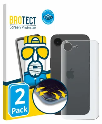 Produktbild von 2x BROTECT Fullscreen Schutzfolie für Apple iPhone 17e (Rückseite) Displayschutz Folie Fullcover Matt Entspiegelungsfolie
