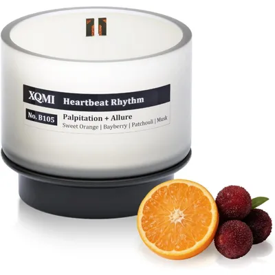 Obrázok produktu pre Voňavá sviečka, náplň Heartbeat Rhythm, 4,25 oz, sójový vosk, 13 % vonného oleja, doba horenia ±35 hodín, drevený knot, sklenená nádoba odolná proti výbuchu
