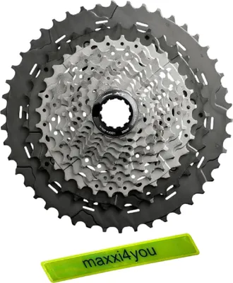 Immagine prodotto di Cassette Shimano a 11 velocità Deore XT M8000 11-46 denti incl. nastro riflettente maxxi4you