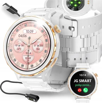 Zdjęcie produktu dla Smartwatch Damski Zegarek Menu Pl Powiadomienia Rozmowy Smart Watch 3 Paski