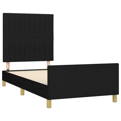Immagine prodotto di vidaXL Struttura letto senza materasso nero 90x190 cm tessuto