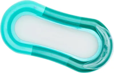 Produktbild von Luftmatratze bzw. Schwimmsessel von Bestway, Wasserhängematte mit 2 Luftkammern, Kopfstütze, Netzboden, 2 Sicherheitsventile, Reparaturflicken, trägt max. 90 kg, (L) ca. 160 cm, in türkis
