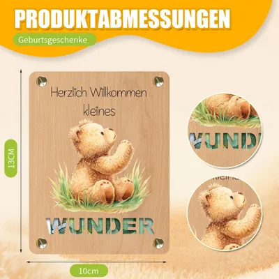 Produktbild von Geschenkverpackung für Geldgeschenke, 10 x 13 cm, mit Reagenzglas, für Geburt