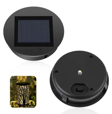 Solar-Lampen-Ersatzdeckel 8 cm LED 2er-Set