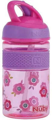 Image de Gobelet à bec - Gobelet à bec 2-en-1 - 360 ml - Tritan - Rose - Pour enfants dès 4 ans