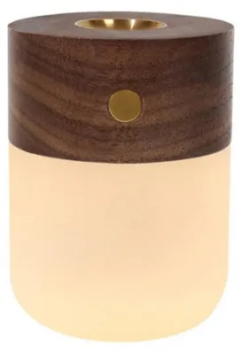 Produktbild von Mini-Aromatherapie-Lampe, wiederaufladbares Nachtlicht, Schlafzimmeratmosphaere, Nachttischlampe, Ornament, warmweisses Licht, 3 Helligkeitsstufen, Touch-Steuerung