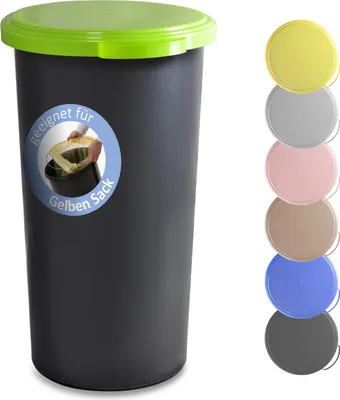 Produktbild von KUEFA VLC 60 Liter Müllsackständer, Mülleimer, Sammelbehälter für den Gelben Sack (Hellgrün)