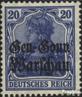 Produktbild von Briefmarken Dt. Besetzung Polen 1. WK 1916 Mi 13a postfrisch Germania