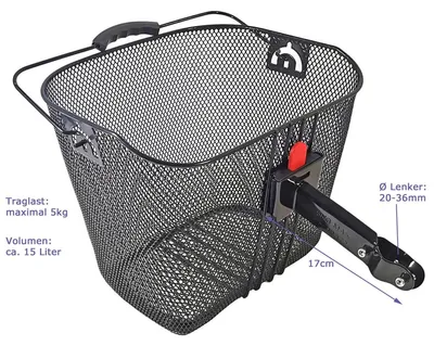 Produktbild von VDP - Fahrradkorb Quick-Halter 15l (EAST_BJB-035) BJB-035