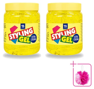 Obrázok produktu pre 2 ks gél na vlasy Hegron Styling, extra silný - 500 ml - balenie po 2 kusy